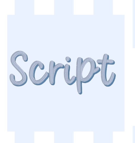 Two tone Cursive font