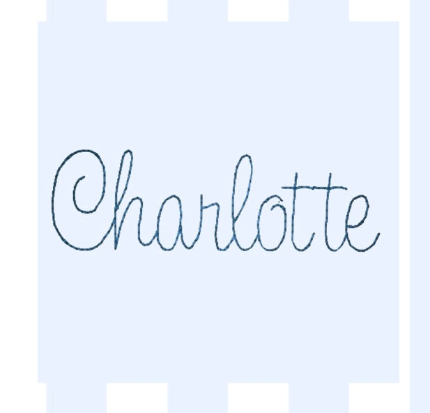 Cursive Bean Stitch