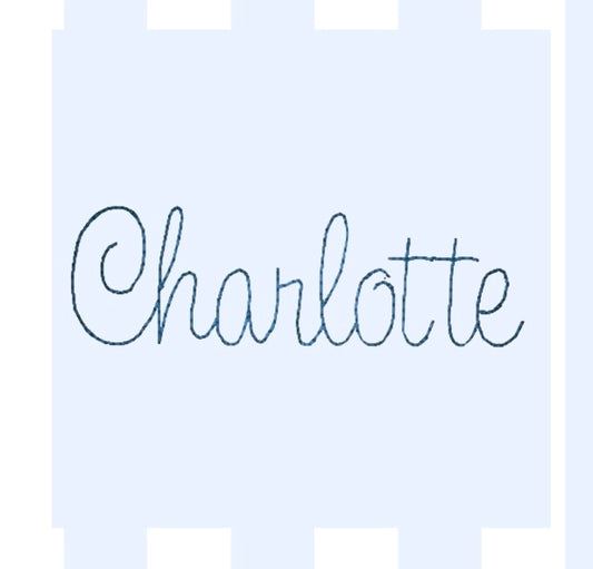 Cursive Bean Stitch